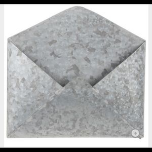 2 Galvanized Metal Mail Envelopes